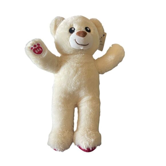 NWT Build-A-Bear Kids Cream 2019 National Teddy Bear Day Stuffed Plush Toy - Picture 6 of 9